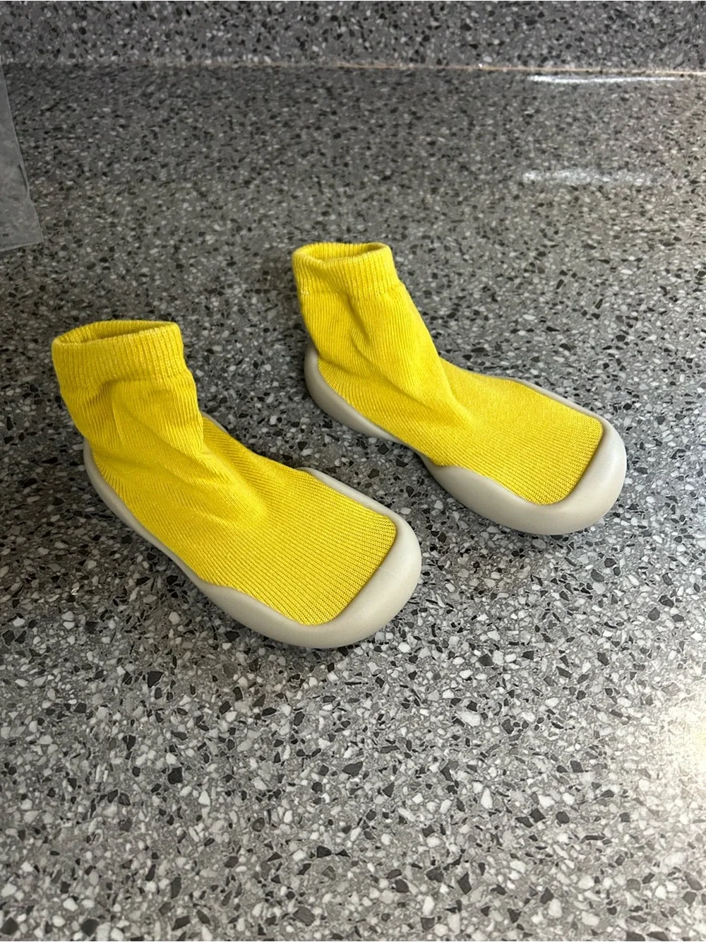 Kids Yellow Slip-On Sock Water Shoes